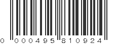 UPC 000495810924