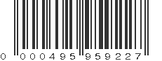 UPC 000495959227