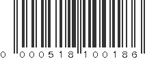 UPC 000518100186