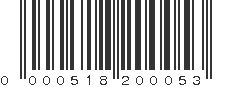 UPC 000518200053