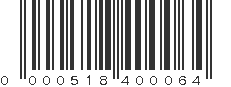 UPC 000518400064