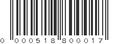 UPC 000518800017