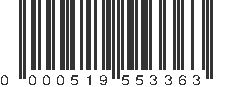 UPC 000519553363