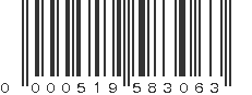 UPC 000519583063