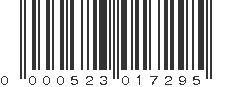 UPC 000523017295