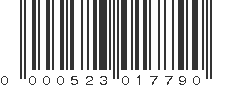 UPC 000523017790