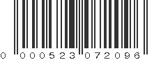 UPC 000523072096