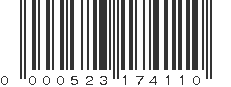 UPC 000523174110