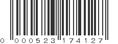 UPC 000523174127