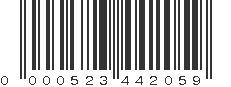 UPC 000523442059