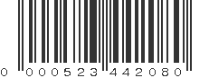 UPC 000523442080