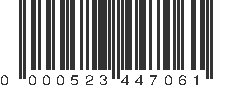 UPC 000523447061