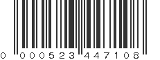 UPC 000523447108