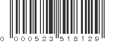 UPC 000523518129