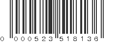 UPC 000523518136