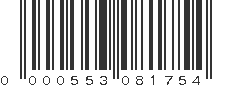 UPC 000553081754