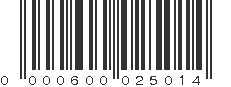 UPC 000600025014