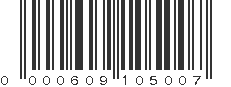 UPC 000609105007