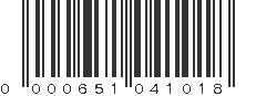 UPC 000651041018