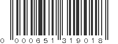 UPC 000651319018