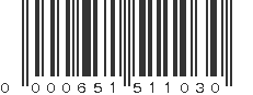 UPC 000651511030