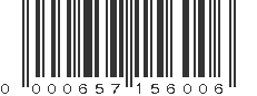 UPC 000657156006