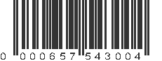 UPC 000657543004