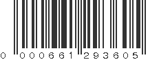 UPC 000661293605