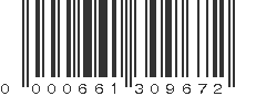 UPC 000661309672