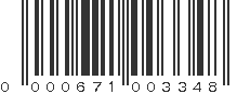 UPC 000671003348