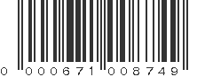 UPC 000671008749