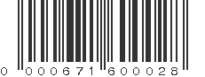 UPC 000671600028