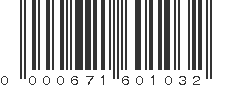 UPC 000671601032