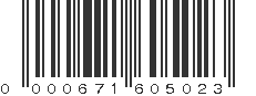 UPC 000671605023