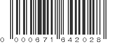 UPC 000671642028