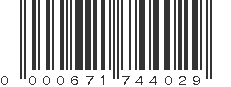 UPC 000671744029