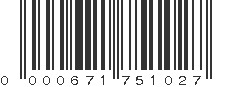 UPC 000671751027