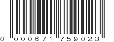 UPC 000671759023