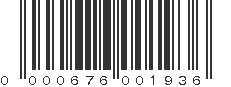 UPC 000676001936