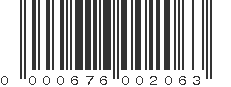 UPC 000676002063