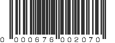 UPC 000676002070