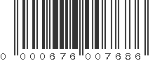 UPC 000676007686