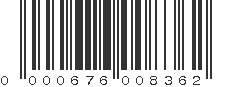 UPC 000676008362