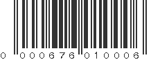 UPC 000676010006