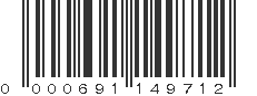 UPC 000691149712