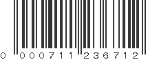 UPC 000711236712