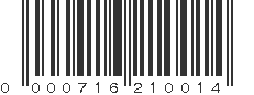 UPC 000716210014