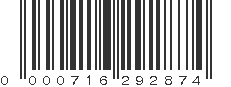 UPC 000716292874