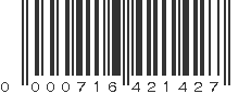 UPC 000716421427