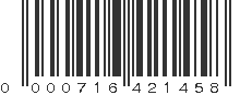 UPC 000716421458